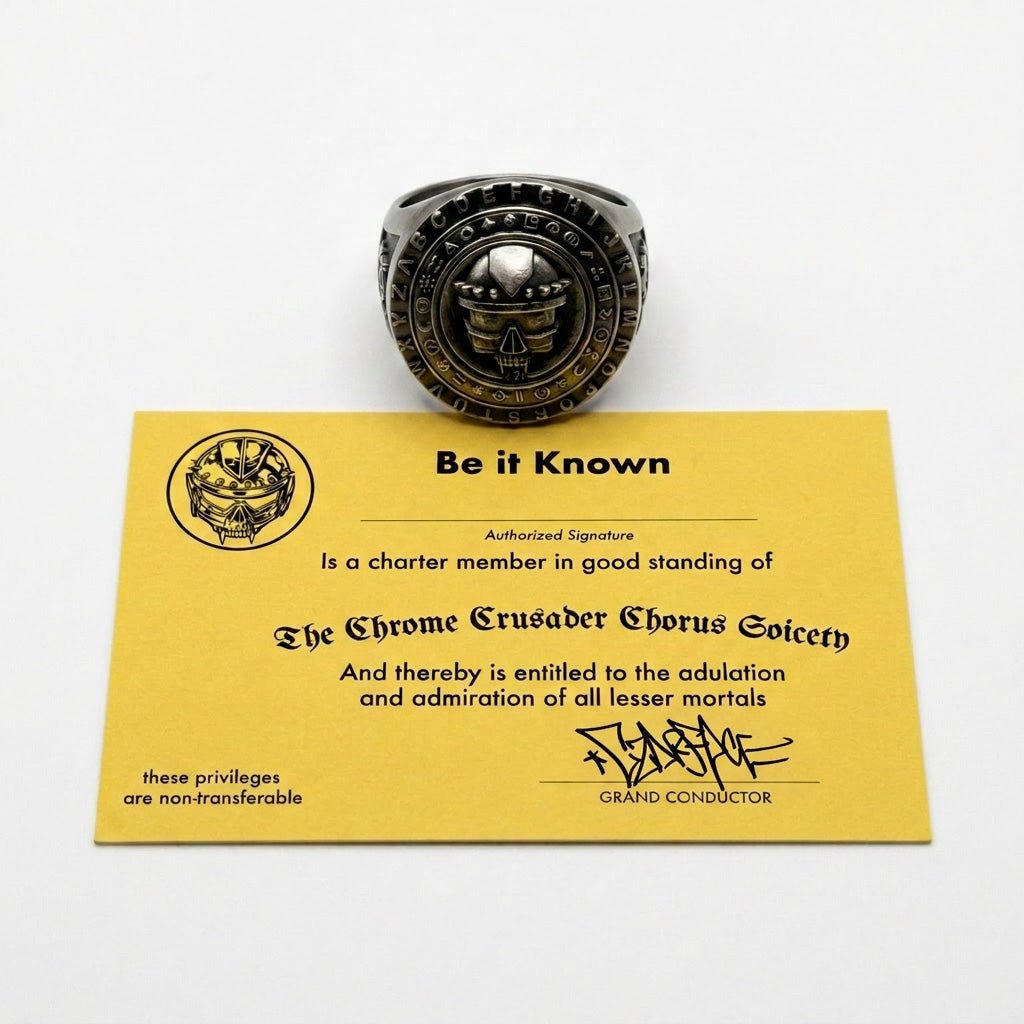 Czar Decoder Ring/ Chrome Crusader Chorus Society Membership 250 Available - CZAR Comics